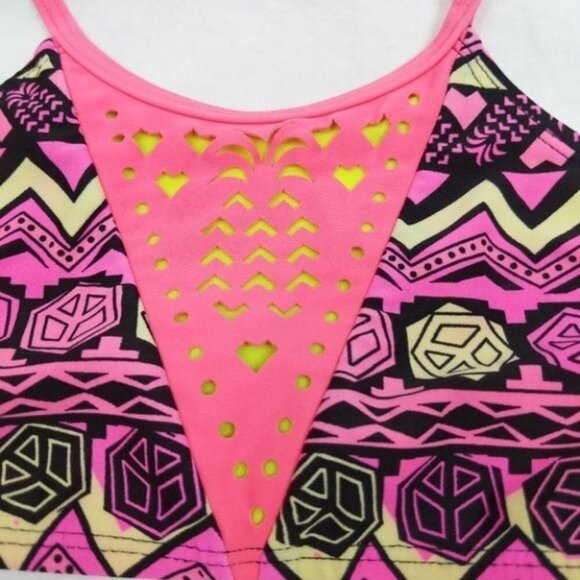 Wonder Nation Halter Eyelet Bikini Top S (6-6x) - Picture 2 of 7